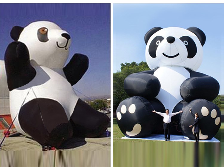 济源充气熊猫展示